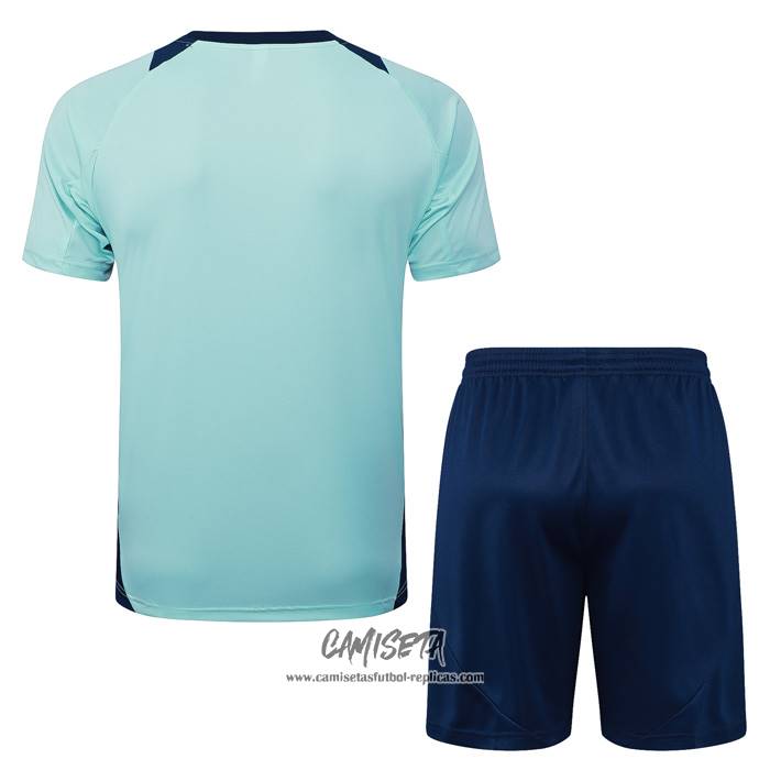 Chandal del Manchester United 2024-2025 Manga Corta Verde - Pantalon Corto